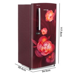 Voltas Beko-A Tata Product 175 Liter 2 Star Direct Cool Single Door Refrigerator, Chiller Zone and humidity-controlled crisper, Aria Wine, RDC208D/S0AWE0M0000GD
