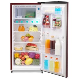 Voltas Beko-A Tata Product 175 Liter 2 Star Direct Cool Single Door Refrigerator, Chiller Zone and humidity-controlled crisper, Aria Wine, RDC208D/S0AWE0M0000GD