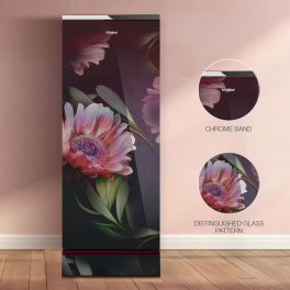 Whirlpool 192 Litre 3 Star Glass Finish Single Door Refrigerator with Up-To 7 Days of Garden Freshness, Night Bloom, 215 Icemagic Pro GD ROY
