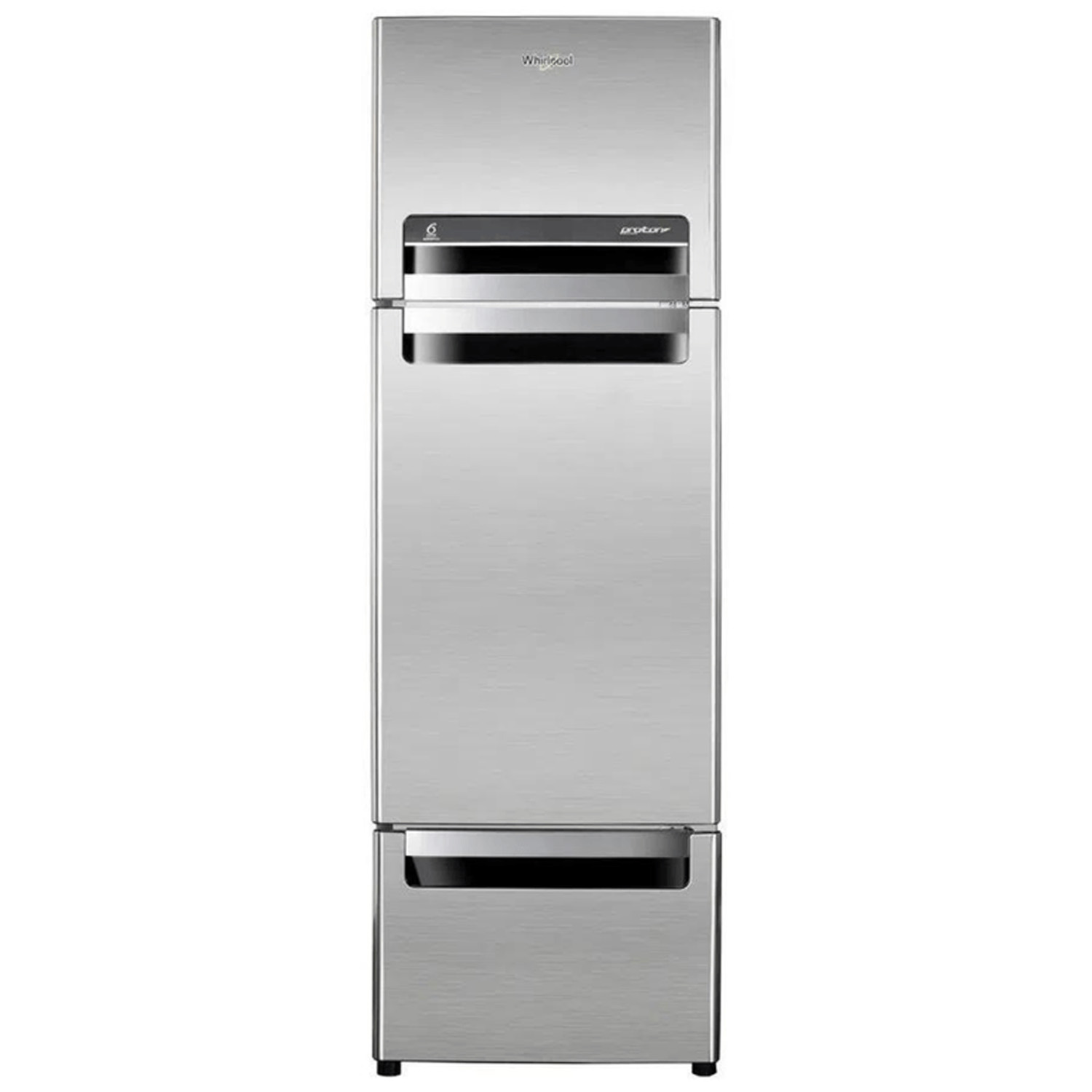 Whirlpool 215 L Frost Free Triple Door Refrigerator, ICE Twister, Zeolite & ActiveFresh Technology, Artemis Steel, FP 263D PROTTON ROY Whirlpool 215 L Frost Free Triple Door Refrigerator, ICE Twister, Zeolite & ActiveFresh Technology, Artemis Steel, FP 263D PROTTON ROY