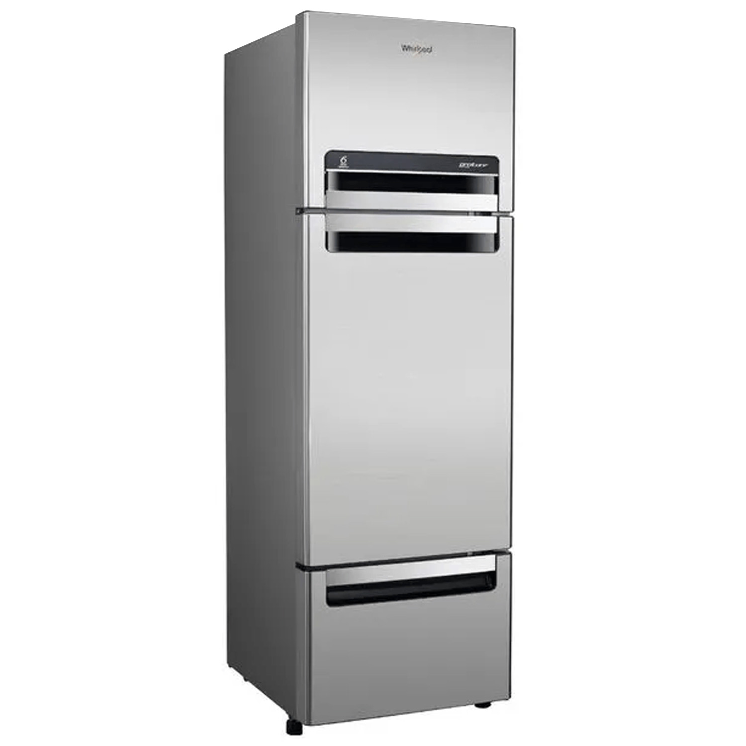 Whirlpool 215 L Frost Free Triple Door Refrigerator, ICE Twister, Zeolite & ActiveFresh Technology, Artemis Steel, FP 263D PROTTON ROY Whirlpool 215 L Frost Free Triple Door Refrigerator, ICE Twister, Zeolite & ActiveFresh Technology, Artemis Steel, FP 263D PROTTON ROY