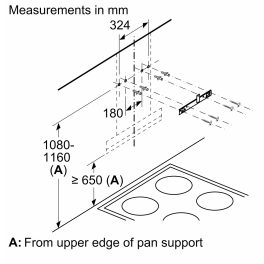 Bosch (Series 4) 90 cm Self Clean Wall-Mounted Kitchen Cooker Hood, Oil collector Filter Technology, Touch Control, Black, DWBA98G60I