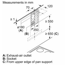 Bosch (Series 4) 90 cm Self Clean Wall-Mounted Kitchen Cooker Hood, Oil collector Filter Technology, Touch Control, Black, DWBA98G60I