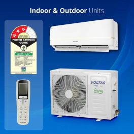 Voltas 1.5 Ton 3 Star Adjustable Inverter Split AC with Dual-Finish Indoor Unit And Higher Air Throw, White, 183V Vectra Zenith Gold