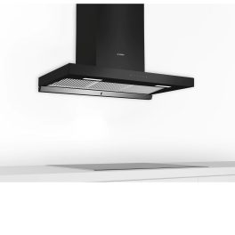 Bosch (Series 4) 90 cm Self Clean Wall-Mounted Kitchen Cooker Hood, Oil collector Filter Technology, Touch Control, Black, DWBA98G60I