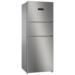Bosch MaxFlex Convert 332L 3 Star Frost Free Triple Door Inverter Refrigerator, 8-in-1 Convertible, UV Protected Body Shield, VitaFresh Technology, Adaptive UI, Shiney Silver, CMC33S03NI