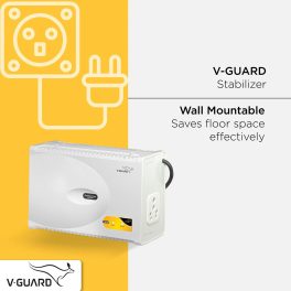 V-Guard - Voltage Stabilizer for Washing Machine, Microwave Oven, Treadmill, Primary Switching Technology, White, VM 500