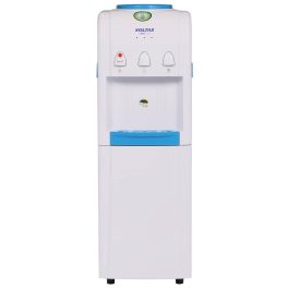 Voltas Floor Mounted Water Dispenser Pure FS with Non Cooling Storage Cabinet, Hot Water Safety Lock, White, Minimagic Spring-FS Plus