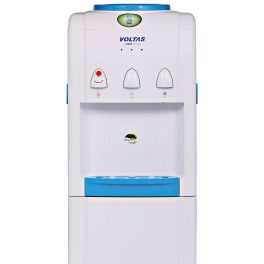 Voltas Floor Mounted Water Dispenser Pure FS with Non Cooling Storage Cabinet, Hot Water Safety Lock, White, Minimagic Spring-FS Plus