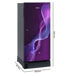 LIEBHERR 191 Litres 5 Star Direct Cool Single Door Refrigerator with Base Drawer, Antibacterial Gasket, Purple Strings, DFPpsE 1931