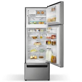 Whirlpool 215 L Frost Free Triple Door Refrigerator, ICE Twister, Zeolite & ActiveFresh Technology, Artemis Steel, FP 263D PROTTON ROY