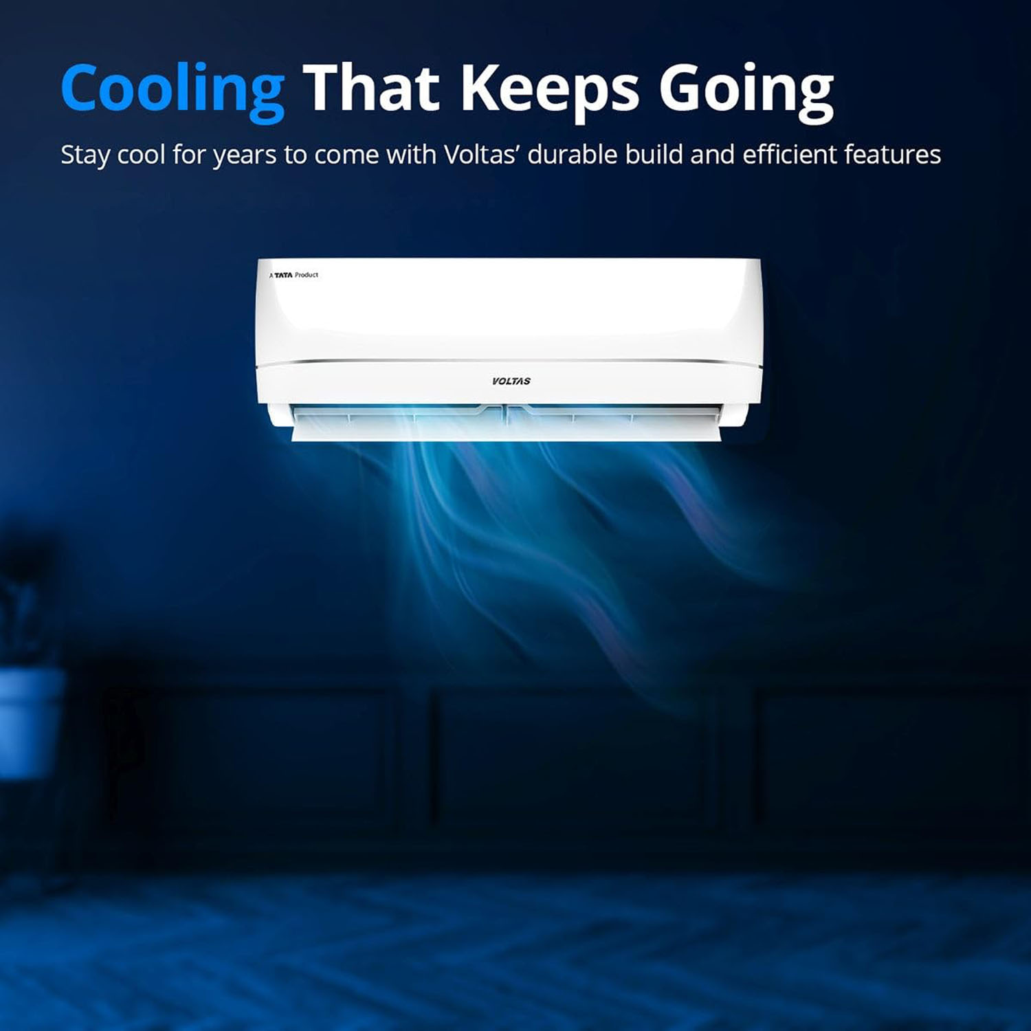Voltas 1.5 Ton, 3 Star Adjustable Inverter Split AC, Dual-Finish Indoor Unit And Higher Air Throw, White, 183V Vectra Zenith Gold Voltas 1.5 Ton, 3 Star Adjustable Inverter Split AC, Dual-Finish Indoor Unit And Higher Air Throw, White, 183V Vectra Zenith Gold