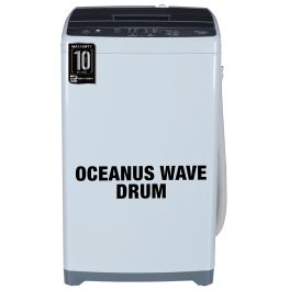 Haier 6.5 Kg 5 Star Fully Automatic Top Load Washing Machine With Oceanus Wave Drum, Magic Filter, Anti Rat Mesh, Moon Light Grey, HWM65-1269DB