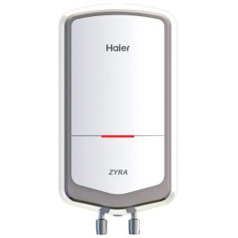Haier 3.0KW 5.5 Litre Electric Instant Water Heater for Bathroom & Kitchen, Rust Proof Body, Fast Heating, Advance SS Tank, Copper Heating Element, White, EI5-5V ZYRA