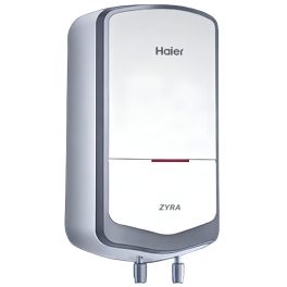 Haier 3.0KW 5.5 Litre Electric Instant Water Heater for Bathroom & Kitchen, Rust Proof Body, Fast Heating, Advance SS Tank, Copper Heating Element, White, EI5-5V ZYRA