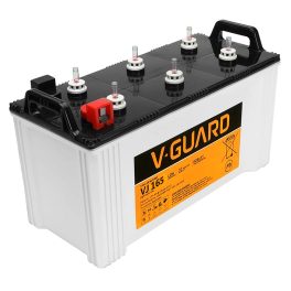 V-Guard 12V Tall Tubular Inverter Battery With a 152 Ah Capacity, High Backup Performance & Low Maintenance, Rugged Construction, VJ 165