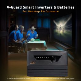 V-Guard 2000VA / 24V Pure Sine Wave Inverter for Home, Office & Shop,  Reliable Power Backup, LED Display, Easy Installation, Black, Prime 2250