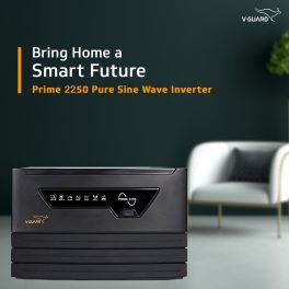 V-Guard 2000VA / 24V Pure Sine Wave Inverter for Home, Office & Shop,  Reliable Power Backup, LED Display, Easy Installation, Black, Prime 2250