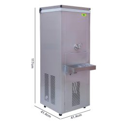 Western 30 Liter Single Tap Water Cooler with 15 Liter Cooling Capacity, Fully Stainless Steel, SWC1530SS
