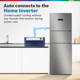 Bosch MaxFlex Convert 332L 3 Star Frost Free Triple Door Inverter Refrigerator, 8-in-1 Convertible, UV Protected Body Shield, VitaFresh Technology, Adaptive UI, Shiney Silver, CMC33S03NI