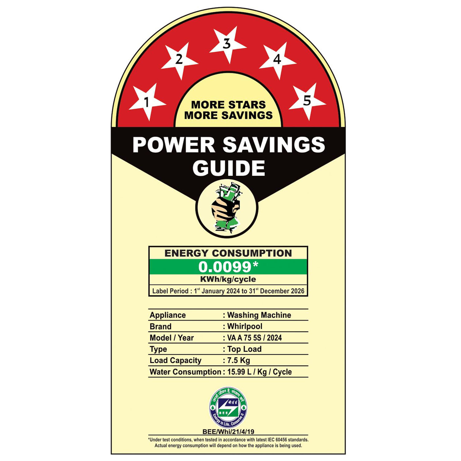 Whirlpool 7.5 Kg 5 Star StainWash Royal Plus Fully Automatic Top Load Washing Machine with In-Built Heater, Grey, STAIN WASH PRO HS Whirlpool 7.5 Kg 5 Star StainWash Royal Plus Fully Automatic Top Load Washing Machine with In-Built Heater, Grey, STAIN WASH PRO HS