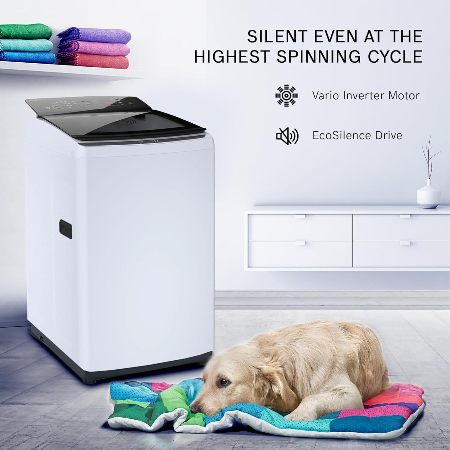 Bosch 7 kg 5 Star Fully-Automatic Top Loading Washing Machine, Expert Care, Vario Drum Technology and Anti-Tangle Program, White, WOE701W0IN Bosch 7 kg 5 Star Fully-Automatic Top Loading Washing Machine, Expert Care, Vario Drum Technology and Anti-Tangle Program, White, WOE701W0IN