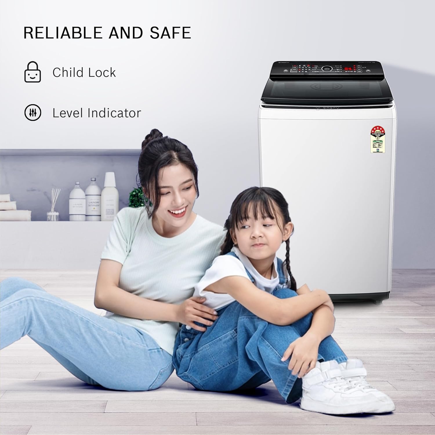 Bosch 7 kg 5 Star Fully-Automatic Top Loading Washing Machine, Expert Care, Vario Drum Technology and Anti-Tangle Program, White, WOE701W0IN Bosch 7 kg 5 Star Fully-Automatic Top Loading Washing Machine, Expert Care, Vario Drum Technology and Anti-Tangle Program, White, WOE701W0IN