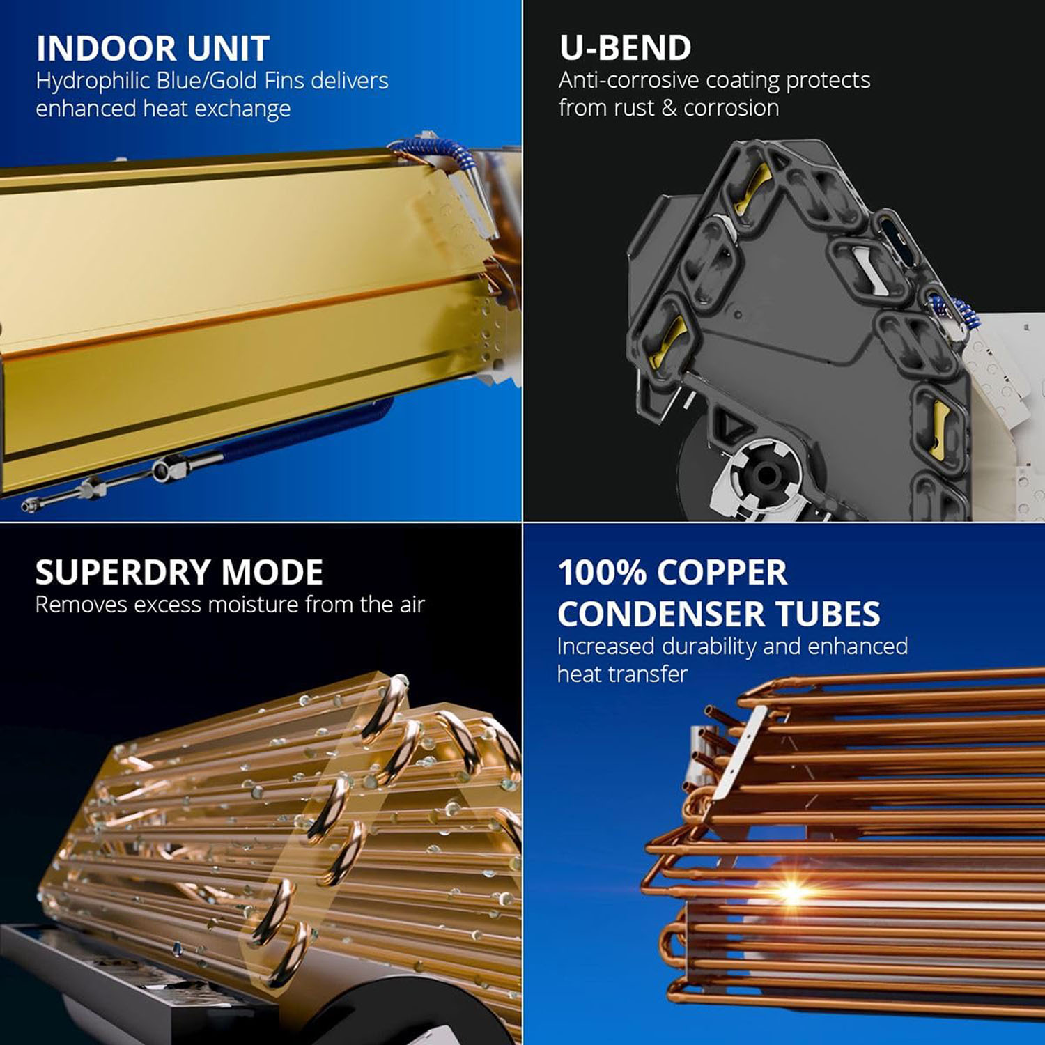 Voltas 1.5 Ton, 3 Star Adjustable Inverter Split AC, Dual-Finish Indoor Unit And Higher Air Throw, White, 183V Vectra Zenith Gold Voltas 1.5 Ton, 3 Star Adjustable Inverter Split AC, Dual-Finish Indoor Unit And Higher Air Throw, White, 183V Vectra Zenith Gold