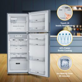 Whirlpool 308 L 3 Star IntelliFresh 10-in-1 Convertible Frost Free Double Door Inverter Refriferator, Titan Steel, IFPRO INV CNV 355