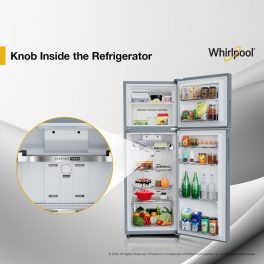 Whirlpool 235 L 2 Star Frost-free Double Door Inverter Refrigerator, Stabilizer free operation, Upto 7 days of dairy freshness, Radiant Steel, NEO DF278 PRM