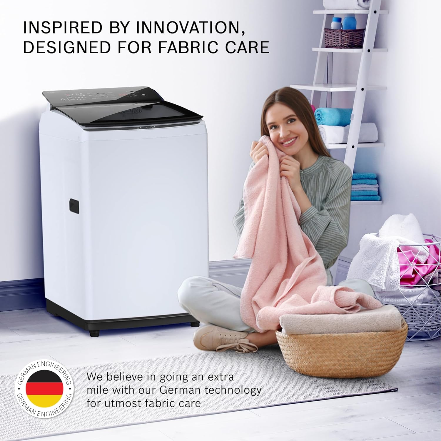 Bosch 7 kg 5 Star Fully-Automatic Top Loading Washing Machine, Expert Care, Vario Drum Technology and Anti-Tangle Program, White, WOE701W0IN Bosch 7 kg 5 Star Fully-Automatic Top Loading Washing Machine, Expert Care, Vario Drum Technology and Anti-Tangle Program, White, WOE701W0IN