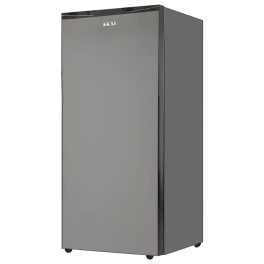 Akai 92 Litre Direct Cool Single Door Compact Refrigerator with 1 Star Rating and Silent Operation, Hairline-Silver, AKDE1051-NHLS