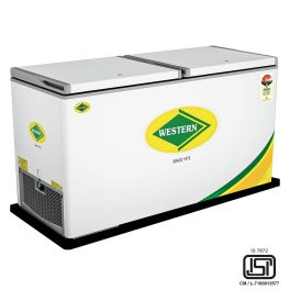 Western 505 Liter 4 Star 2-In-1 Convertible Hard Top Double Door Deep Freezer, Cooler Cum Freezer Technology, White, D525H