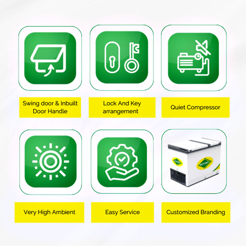Western 473 Liter 2-In-1 Convertible Hard Top Double Door Combination Deep Freezer, Cooler Cum Freezer Technology, White, B525H Western 473 Liter 2-In-1 Convertible Hard Top Double Door Combination Deep Freezer, Cooler Cum Freezer Technology, White, B525H