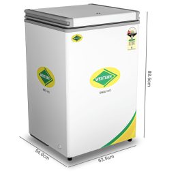 Western 106 Liter 4 Star 2-In-1 Convertible Hard Top Deep Freezer, Cooler Cum Freezer Technology, White, D150H