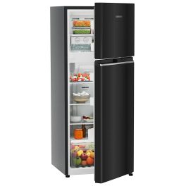 Liebherr 428 Litres, 2 Star Frost-Free Double Door Inverter Refrigerator, No Frost, Duo Cooling Technology, Stabilizer-Free Operation, Black Gloss, TVPBGB 4231