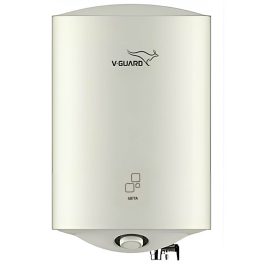 V-Guard 10Ltr, 5-Star Storage Water Heater with glass-lined AC (anti-corrosion) Coating, PUF Insulation & Multifunctional Safety Valve, White, Sieta