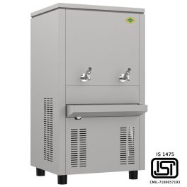 Western 120 Liter Double Tap Water Cooler with 80 Liter Cooling Capacity, Overload Safety Protection, Fully Stainless Steel, SWC80120