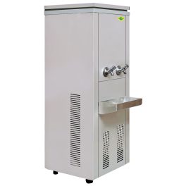 Western 120 Liter Double Tap Water Cooler with 80 Liter Cooling Capacity, Overload Safety Protection, Fully Stainless Steel, SWC80120