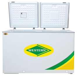 Western 367 Liter 2-In-1 Convertible Hard Top Double Door Combination Deep Freezer, Cooler Cum Freezer Technology, White, B425H