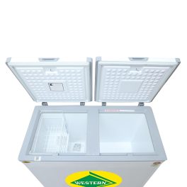 Western 282 Liter 5 Star 2-In-1 Convertible Hard Top Double Door Deep Freezer, Cooler Cum Freezer Technology, White, D350H