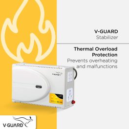 V-Guard 6 Amperes Stabilizer For (LED , OLED, UHD) TV Up to 80 Inches, Set-Top Boxes and Home Theatre Systems Screen Size, White, DIGI 200